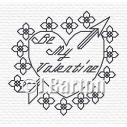 Be my valentine cross stitch chart