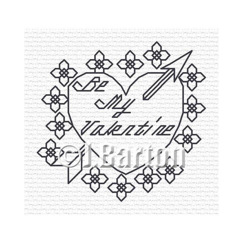 Be my valentine cross stitch chart