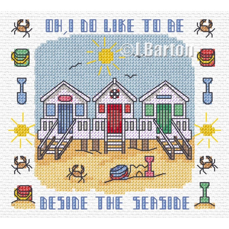 Seaside cross stitch chart