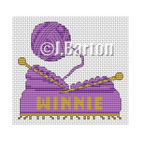 Knitting cross stitch chart