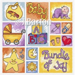 Baby sampler cross stitch chart