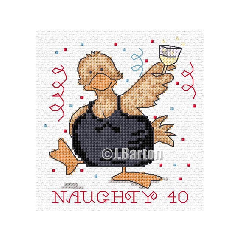 Naughty 40 cross stitch chart