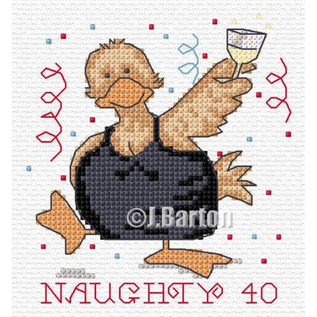Naughty 40 cross stitch chart