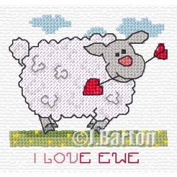 I love ewe cross stitch chart