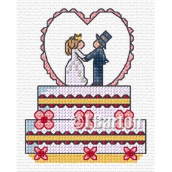 Wedding cake cross stitch chart