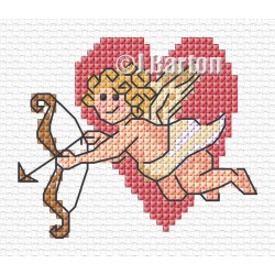 Cupid cross stitch chart