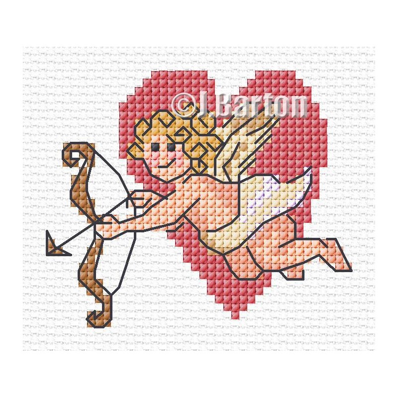Cupid cross stitch chart