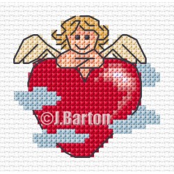 Cupid's rest cross stitch chart