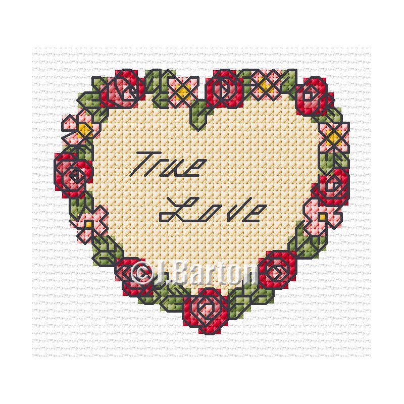 True love cross stitch chart