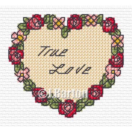 True love cross stitch chart