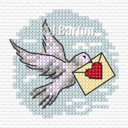 Dove cross stitch chart