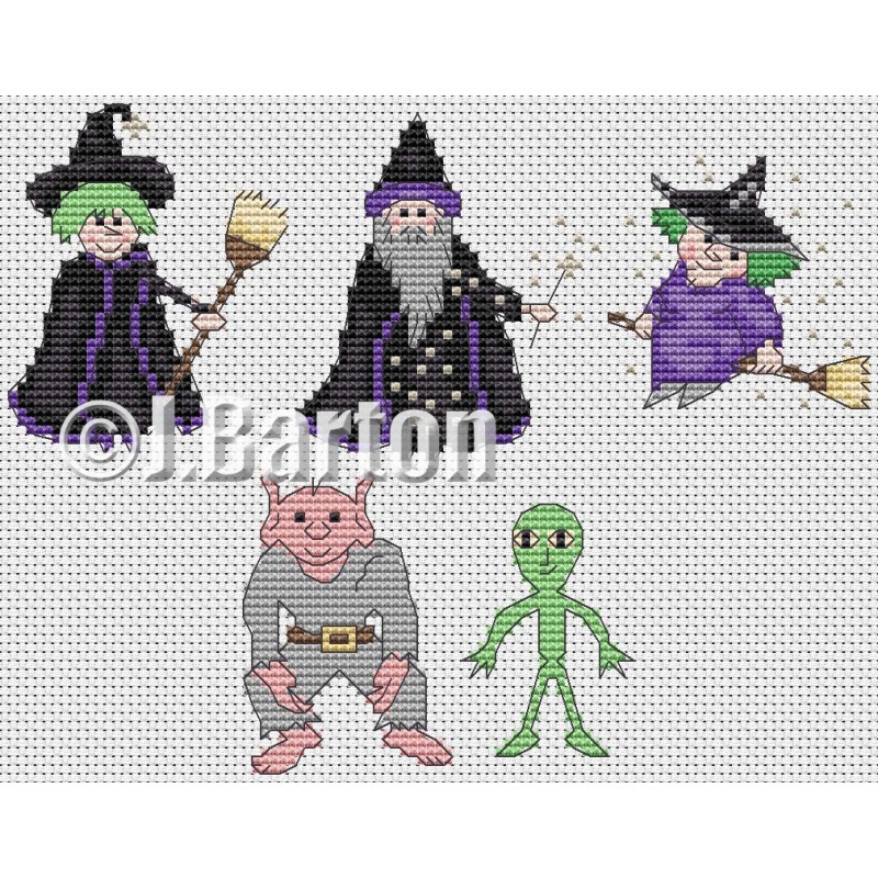 Halloween collection cross stitch chart