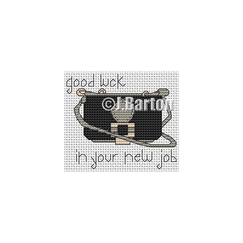 Good luck in your new job cross stitch chart
