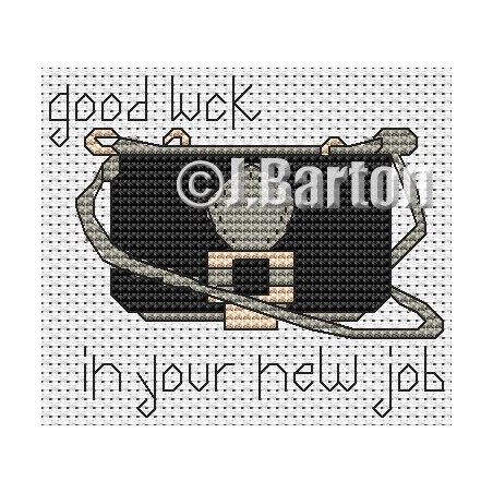 Good luck in your new job cross stitch chart