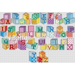 Building blocks cross stitch chart