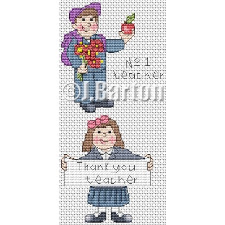 Thank you teacher cross stitch chart