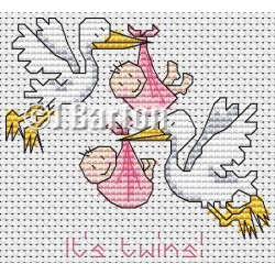 Twin girls cross stitch chart