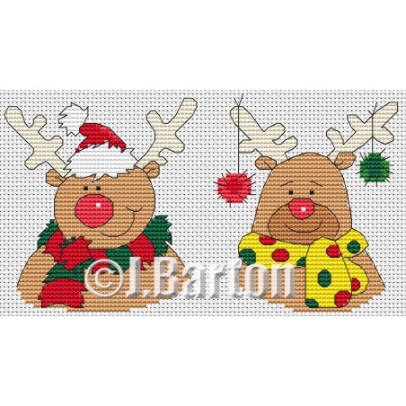 Rudolph (cross stitch chart download)