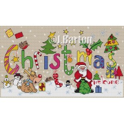 Christmas welcome cross stitch chart