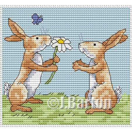 Rabbits (cross stitch chart download)
