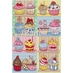 Cupcakes (cross stitch chart download)
