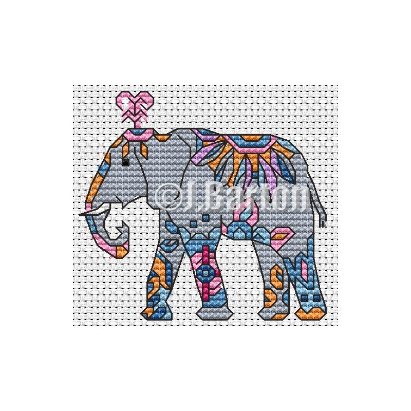 Elephant (cross stitch chart download)