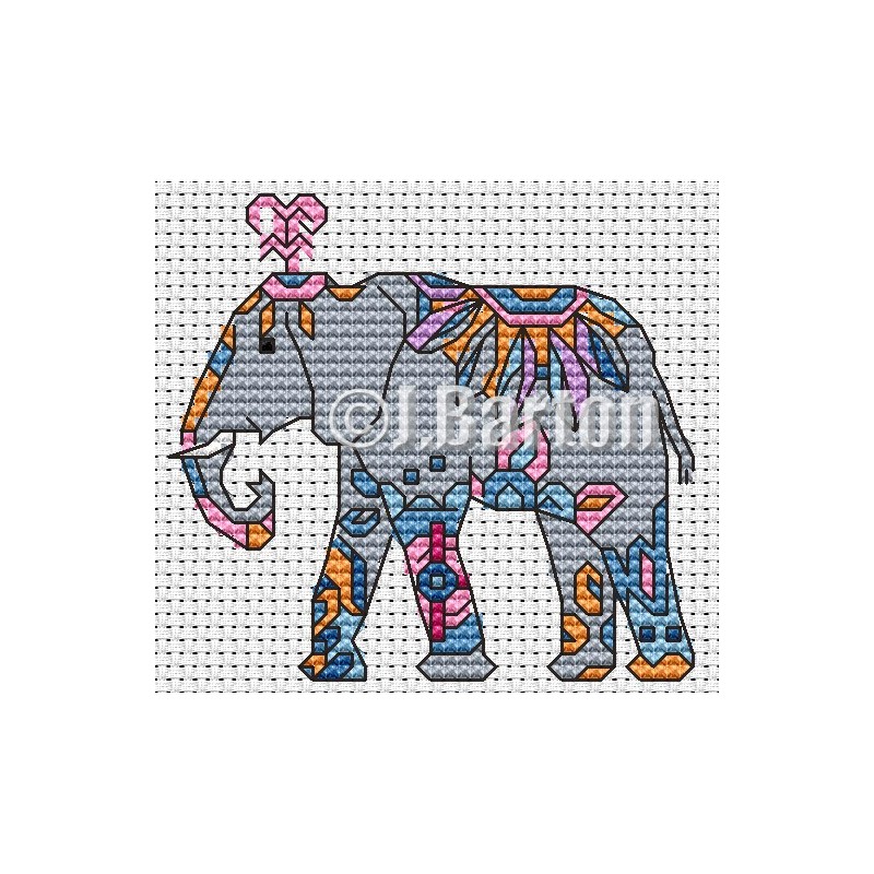 Elephant (cross stitch chart download) Elephant (cross stitch chart download)