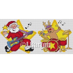 Roll 'n' Roll Christmas (cross stitch chart download)