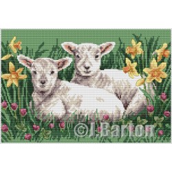 Lambs (cross stitch chart...