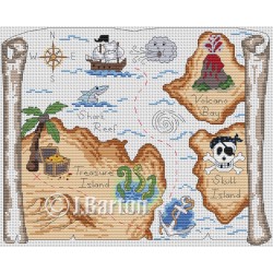 Pirates treasure map