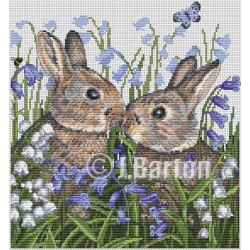 Hares (cross stitch chart...